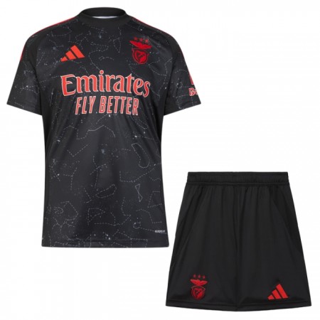 Jalkapallo Peliasut Benfica Lisabon Lisabon Lasten Vieras Pelipaita 2024-25 Lyhythihainen
